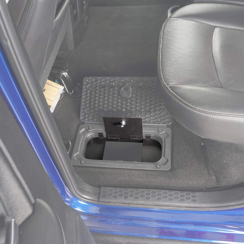 Hooke Road RAM Rear Seat Floor Locking Storage Box Compatible with Dodge RAM 1500/2500/3500 09-18 Pickup Truck - Image 3
